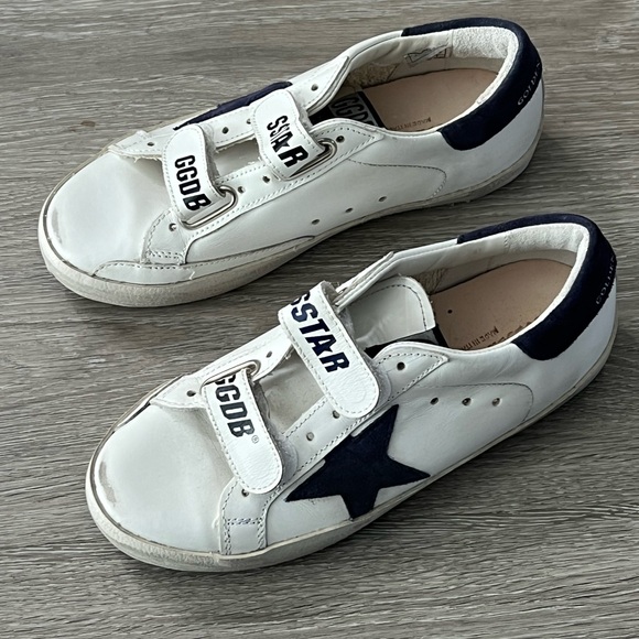 Golden Goose Kids White and Black Sneakers - Picture 1 of 4